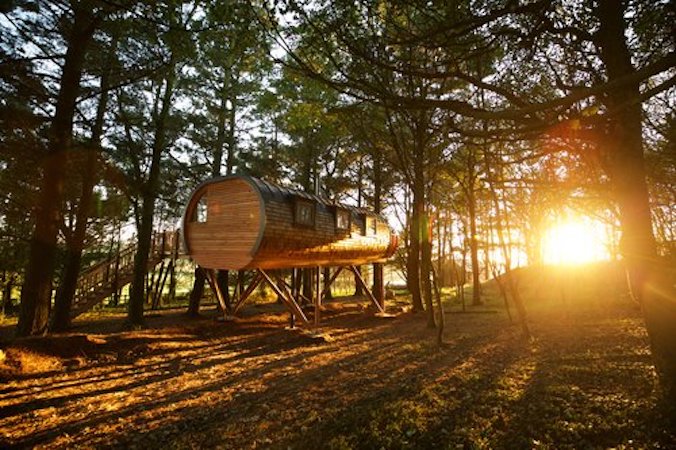 The loft Treehouse at Pickwell Manor